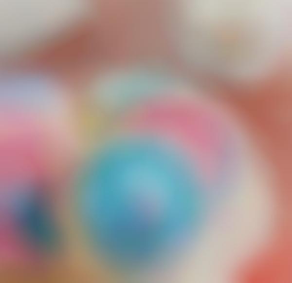 Frosted Cotton Candy Cookies