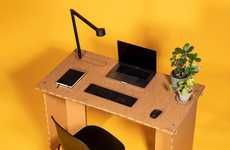 Work-from-Home Cardboard Desks