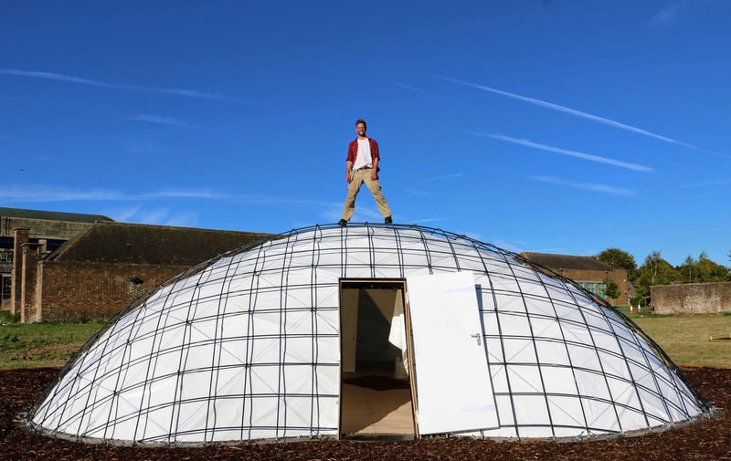 Bio-Containing Gridshell Pods