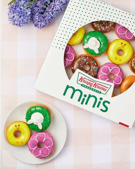 Spring-Themed Mini Donuts