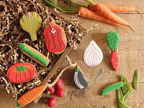 Vegetable-Themed Vanilla Biscuits