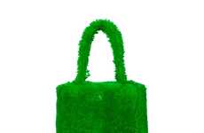 Grass-Inspired Shearling Totes