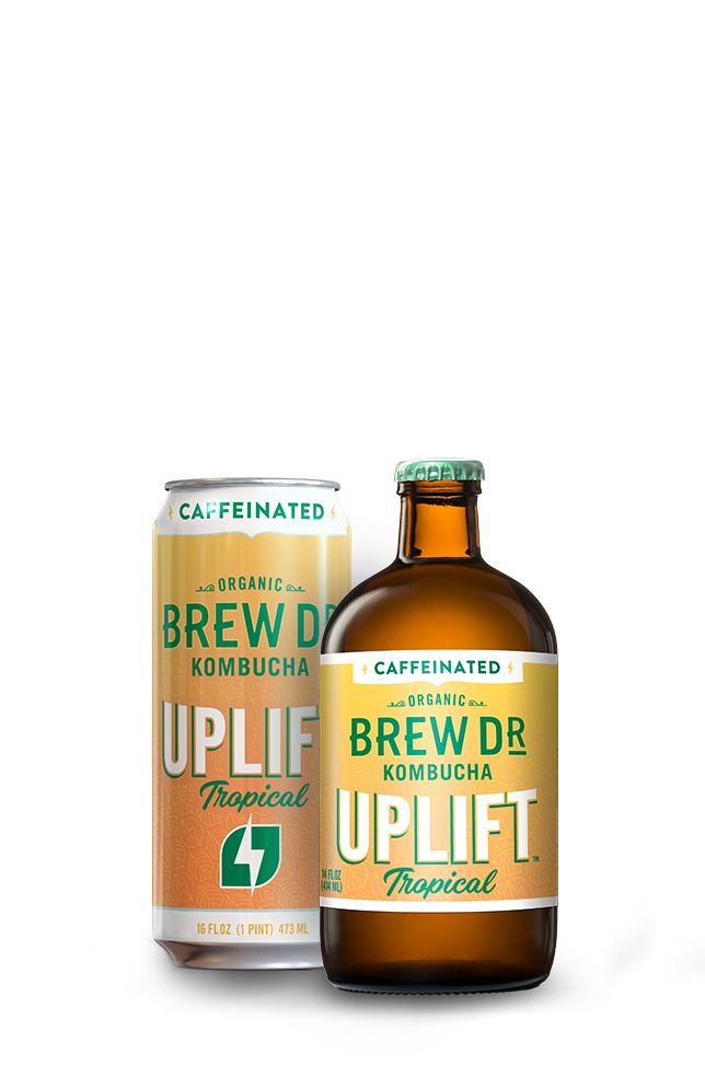 Caffeinated Kombucha Beverages