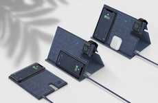 Foldable Wireless Triple-Device Chargers