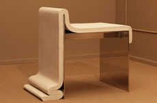 Liquid-Like Concrete Chairs