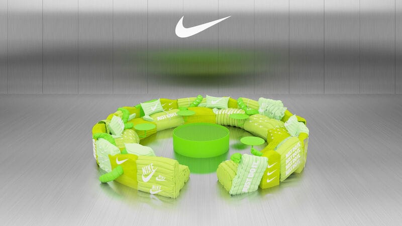 Neon Green Virtual Sofas