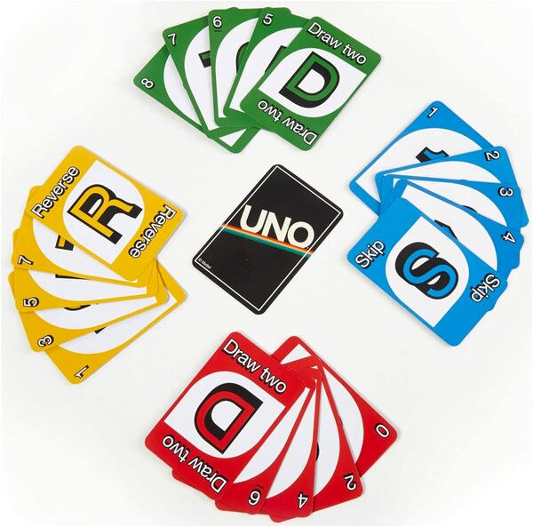 Mattel games Uno Minimalista Card Game Featuring Designer Graphics  Multicolor