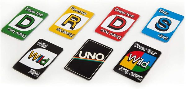 Mattel games Uno Minimalista Card Game Featuring Designer Graphics  Multicolor