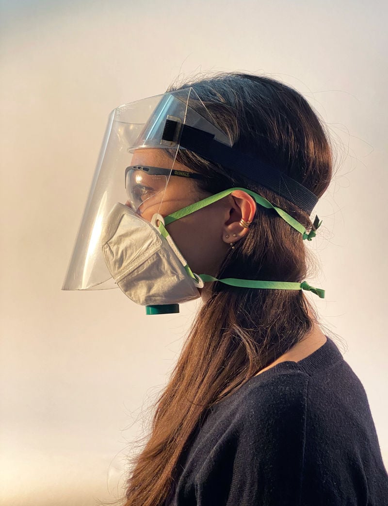 Simple Origami Face Shields
