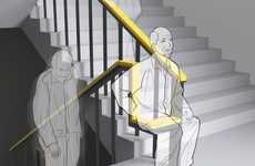 Seat-Integrated Stairwell Handrails