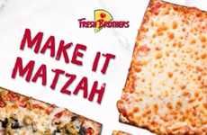 Festive Matzah Crust Pizzas