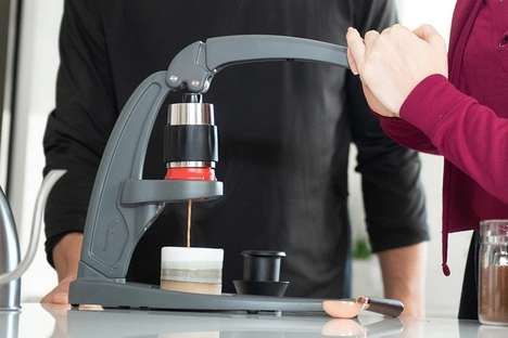 Mountable Manual Espresso Makers : hand-powered espresso maker