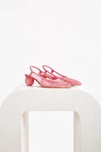 Sculptural Heel Slingbacks Image 5