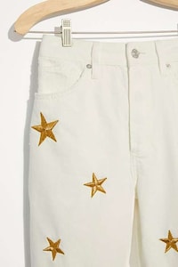 Embroidered Star-Accented Jeans Image 3