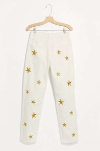Embroidered Star-Accented Jeans Image 4