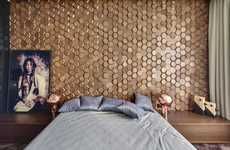 3D Honeycomb Accent Walls