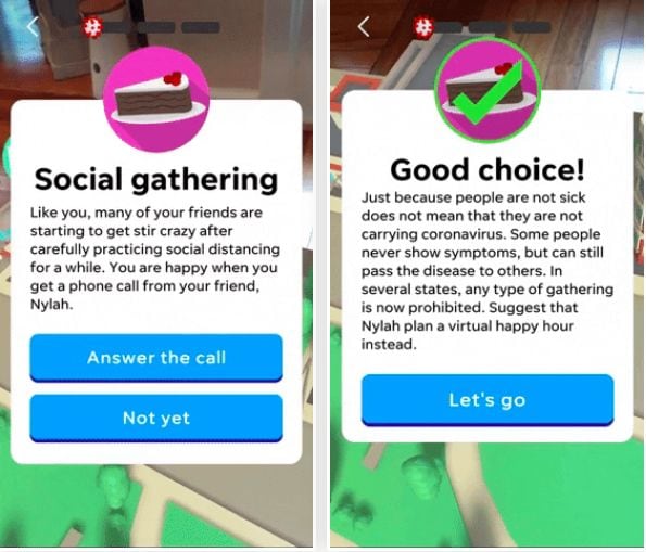 Social Distancing AR Games