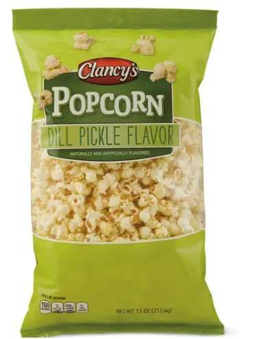 Dill Pickle Popcorn Snacks