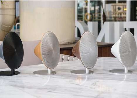 Conical Modernist Speakers