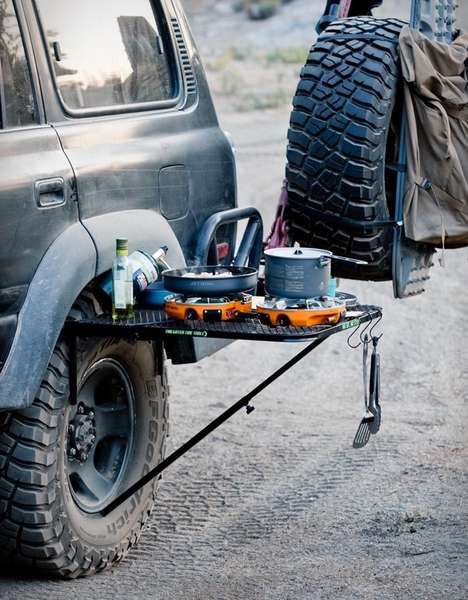 Wheel-Mounted Camping Tables