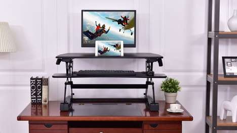 Ergonomic Dual-Position Desk Units