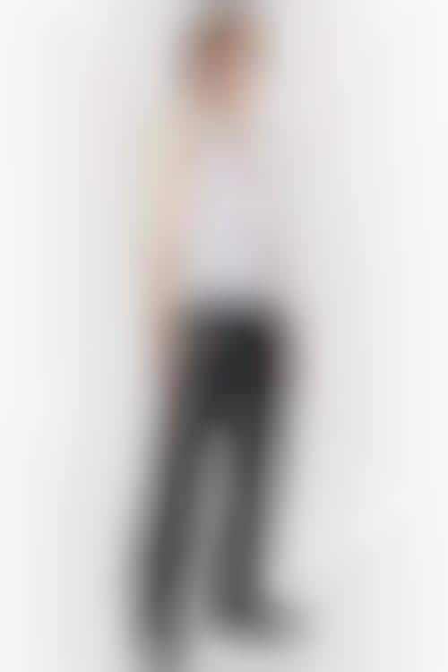 Moon-Accented Leather Pants