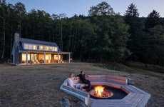 View-Accommodating Fire Pits