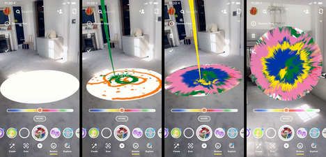 Spinning AR Paintings