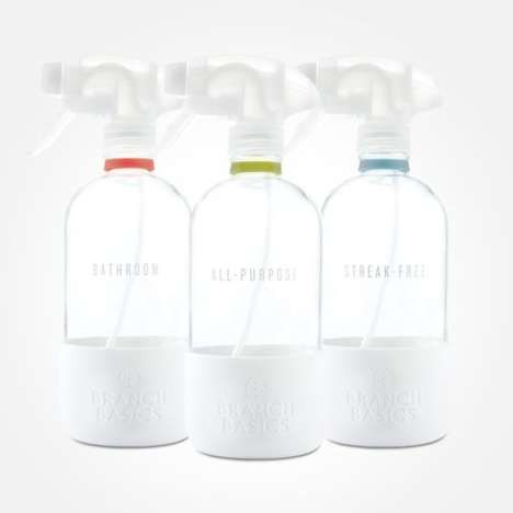 Recyclable Glass Cleaning Bottles