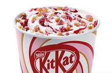 Pink Chocolate-Studded Desserts