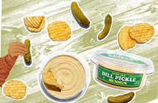 Pickle-Flavored Hummus Dips