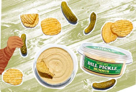 Pickle-Flavored Hummus Dips