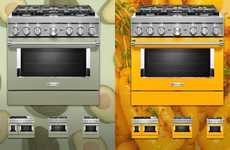 Brightly Hued Gas Ranges