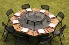 Octagonal Grill Tables