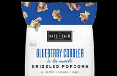 Sweet Blueberry Cobbler Popcorns