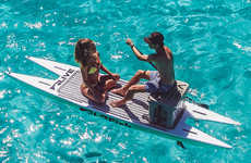 Sturdy Compact Aquatic Catamarans