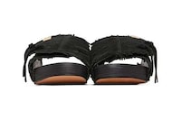 Supple Suede Frayed Sandals Image 3