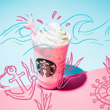 Fantastical Mermaid Frappuccinos