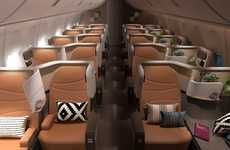 Offset Business Class Seats