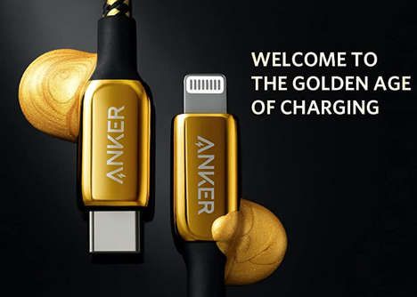 Opulent Gold-Plated Connectivity Cables