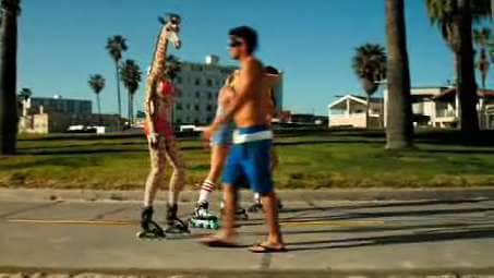 Rollerblading Giraffes