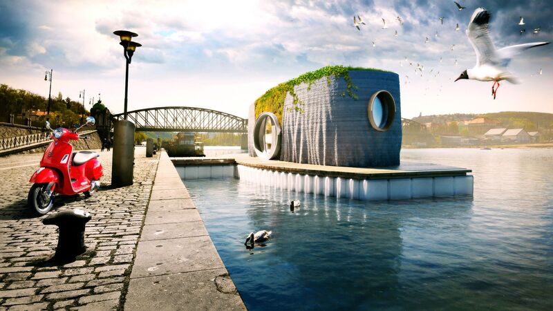 3D-Printed Floating Houses