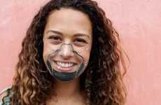 Self-Sterilizing Transparent Face Masks