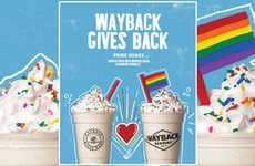 Supportive Pride-Themed Milkshakes