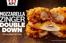 Mozzarella-Stuffed Chicken Burgers