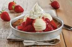 Strawberry Topped Skillet Cookies