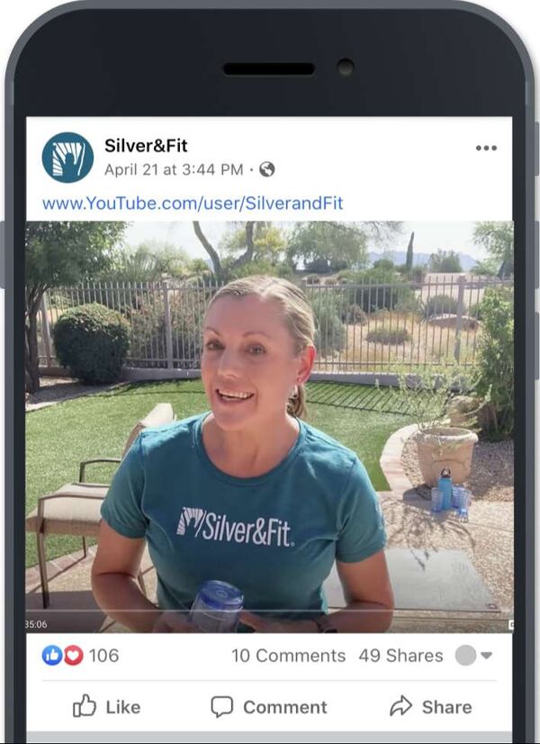 silver and fit home fitness program