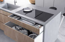 Hidden Cooktop Exhaust Fans