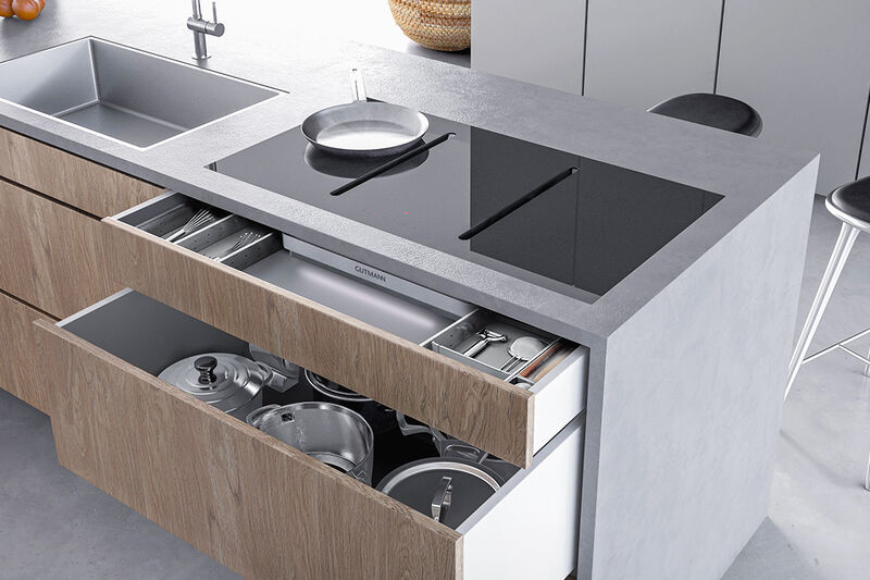 Hidden Cooktop Exhaust Fans
