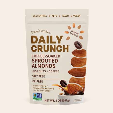 Coffee-Soaked Almond Snacks